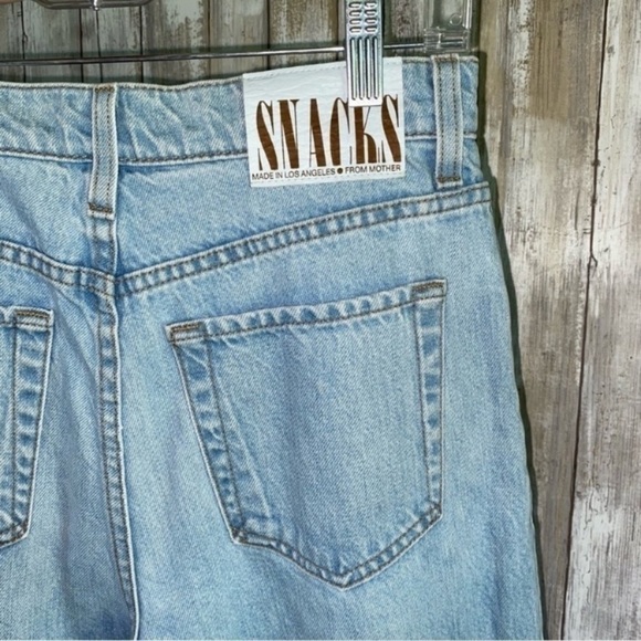 NWT Mother Loves Snacks Pleated Fun Dip Puddle Straight Leg In Just A Nibble - Picture 7 of 11